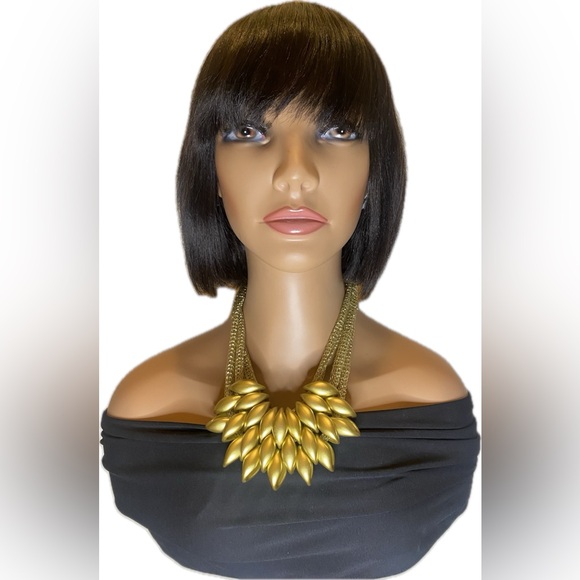 Brazilian Remy Short Straight Bob Wig 8” - Picture 2 of 12